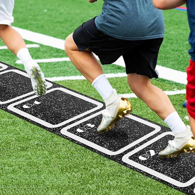 Sports Agility Ladders - Soccer Training Mat | Portable Football Speed Practice Supply Equipment, Agility and Speed Coordination footworkk Drills for Fitness Exercise Gym Gear