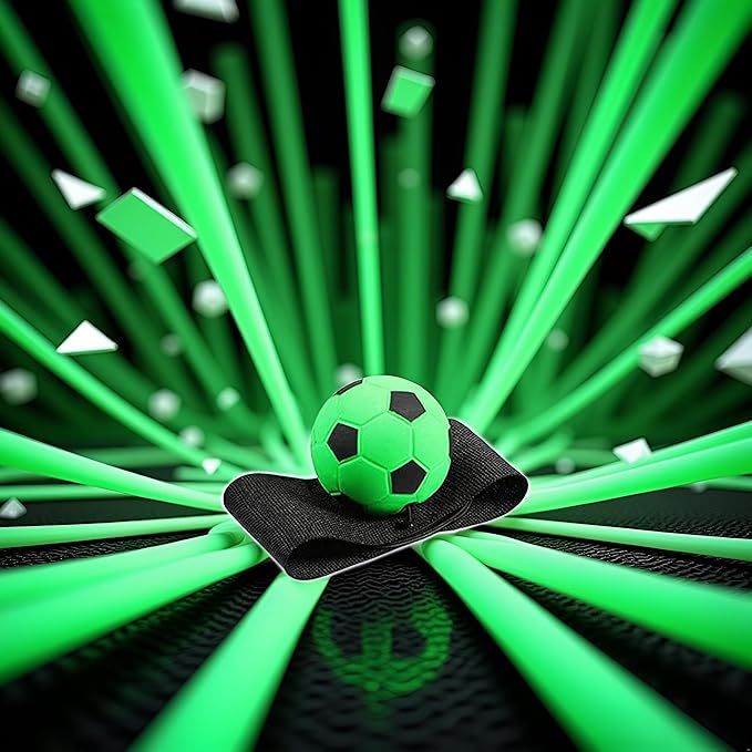 Green Wrist Return Ball - Adjustable Bounce Back Ball with String, Rubber Elastic Rebound Finger Exercise Activity and Play