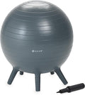 Stay-N-Play Children's Balance Ball - Flexible School Chair Active Classroom Desk Alternative Seating Built-In Stay-Put Soft Stability Legs, Includes Air Pump
