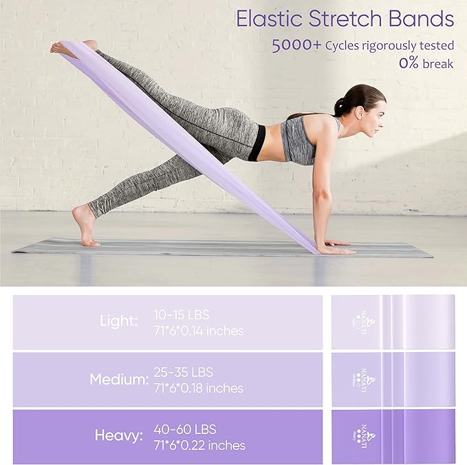 Pilates Kit, Home Pilates Workout Kit for Women, Pilates Equipment with 14.5" Pilates Ring and Ball, Resistance Bands, Ankle Weights, Sliders & Grip Socks Accessories for Starter Home Workouts
