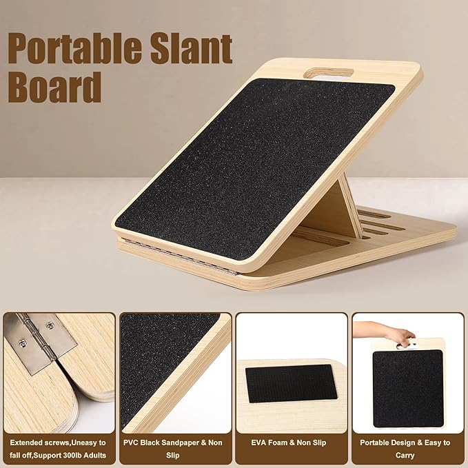 Balance Board for Adults-Wobble Board for Physical Therapy,Core Strength Trainer Wood Rocker Board