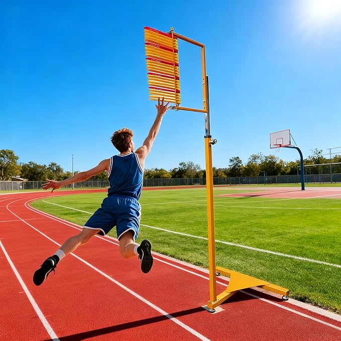 Vertical Jump Tester for Training, Height Adjustment Jump Measurement Tool, Vertical Measure Trainer Stick Pole for Basketball Volleyball Training Aid