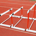 Metal Agility Speed Hurdles, Adjustable Height Track and Field Hurdles, Athletic Workout Obstacles Bar, Portable Sport Training Pole Set (40)
