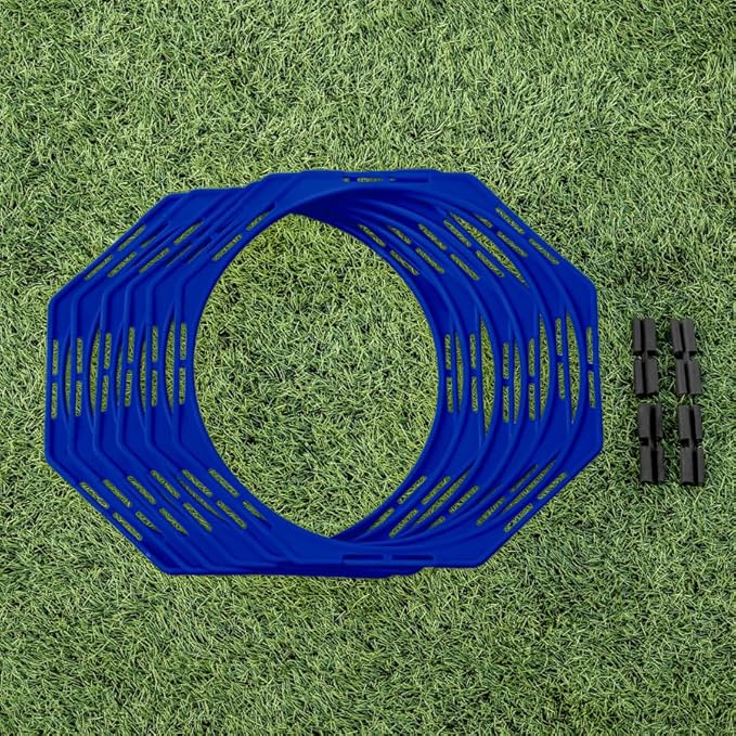 FORZA Agility Training Octa Rings [Pack of 6] | Soccer Training Equipment | Multi-Sport Agility Ring Set | Speed Training Equipment | Sports Equipment