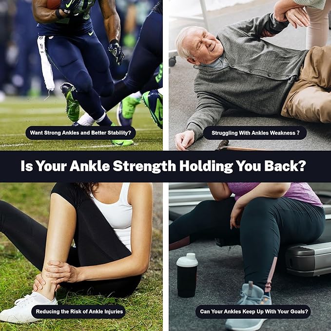 Balance Board Set for Foot & Ankle Strength – Cork Slack Board and Ankle Strengthener with Round & Pointed Bars, Progressive Balance Training System for Rehab, Fall Prevention & Athletic Performance