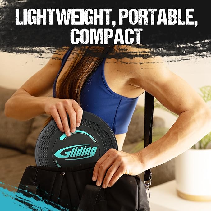 Gliding Discs for Working Out - Exercise Sliders for Carpet & Hardwood Floors 1 Pair, Authentic Workout Sliders Disc for Full Body Resistance Workout, Includes 4 Streaming Video Workouts