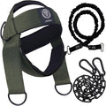 Neck Harness for Increases Neck Core Strength - Neck Exerciser with 30" Heavy Duty Steel Chain for Safely Lifting Weights Up to 280 lbs