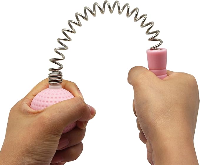 SinLoon Massager Ball Hammer(2-Pack) Hammer Stick Manual Beat Golf Ball Massager Back Shoulder Massage Full Body Reduce Fatigue Pain(Pink)