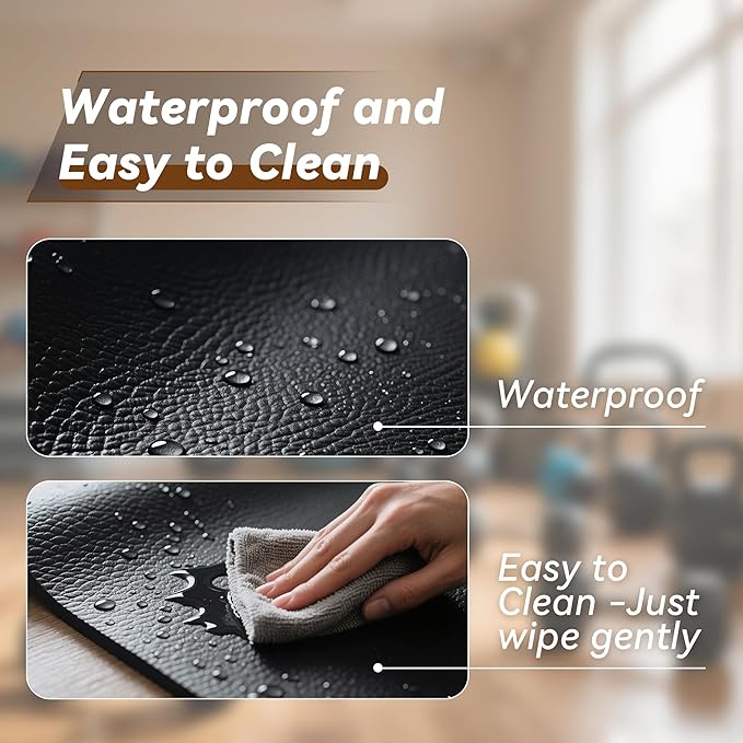 Walking Pad Mat – 68" x 24", 1/4" Thick Non-Slip Treadmill Mat for Carpet Floors & Hardwood, Shock Absorbing Exercise Mat & Under Treadmill Mat for Floor Protection in Home Gym
