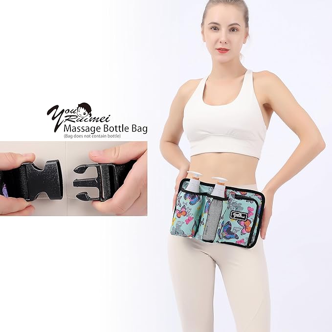 Massage Bottle Bag Massage Oil Bag Massage Therapist Holster Massage Lotion Holster Massage Oil Holster (YR-3KD-HuDie