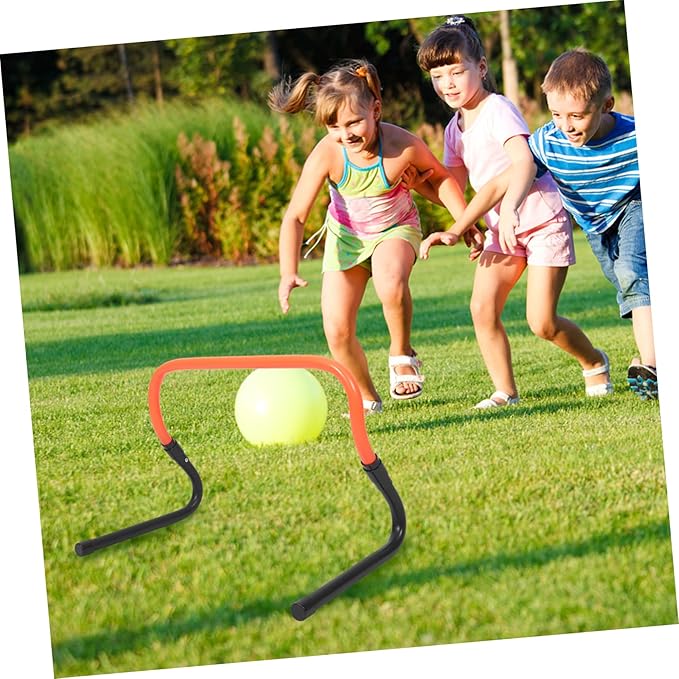 VANZACK Professional Adjustable Football Training Hurdles for Speed and Agility Development Lightweight PVC Agility Barriers for Boys and Girls Convenient Outdoor Practice Equipment