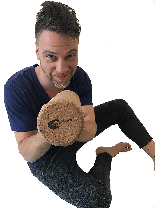Aquanimous Cork Massage Roller Natural Eco-Friendly NO Foam Roller (16 Inch)