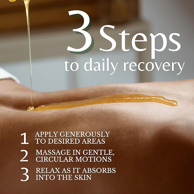 Maximum Strength Sore Muscle Massage Oil for Massage Therapy with Pure Arnica, Deep Muscle Tension Relief & Joint Comfort Rub, Enhancing Circulation & Warming, 8 fl oz