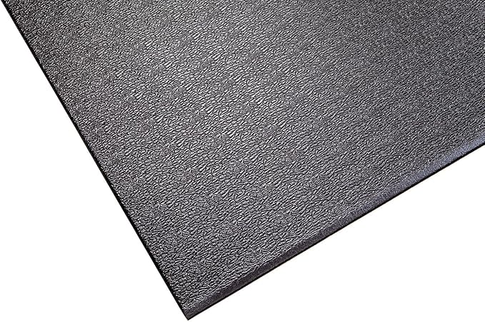 SuperMats High Density Commercial Grade Solid Equipment Mat 29GS Made in U.S.A. for Large Treadmills Ellipticals Rowers Water Rowing Machines Recumbent Bikes and Exercise Equipment (3-Feet x 8.5-Feet) (36" x 102") (91.4 cm x 259.1 cm),Black