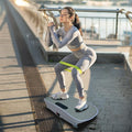 Silent Vibration Platform, 10-Frequency Fat Burner with Bluetooth and Remote Control, Grey Fitness Shaking Machine for Home Workout Unisex Use