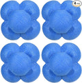 4 Pack Reaction Ball - TPR High Difficulty Agility Training Ball Apply to Sports Exercise Daily Use (Blue)