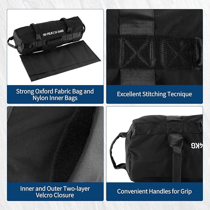 Adjustable Sand Bags for Working Out,Sandbags for Workout for Yoga, Strength Training and Full-Body Workouts