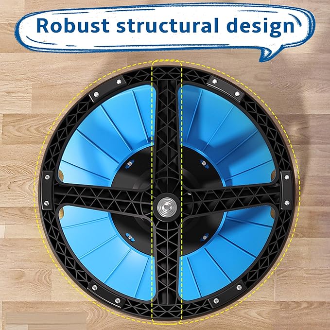 1 Durable Plastic Rotating Sensory Chair - Pilates Stability Chair, Oval Eggshell Design, Upgraded Non-Slip Base, Office Stool, Training And Rehabilitation Equipment, Suitable For Home Use (blue)