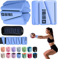 SPORTBIT Wrist and Ankle Weights for Women - Set of 2 (1lb Each) Wearable Ankle & Wrist Weights - Leg & Arm Bands, Silicone Weighted Bracelets for Workout, Walking, Running, Yoga, Pilates