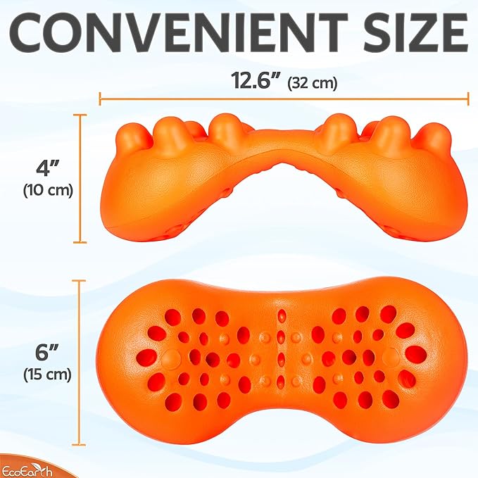 EcoEarth Hip Massager for Psoas Release (Extra Firm) - 14 Massage Nodes for Sciatica & Piriformis Syndrome Pain Relief - Trigger Point Deep Tissue Massage Tool for Hip & Lower Back Pain