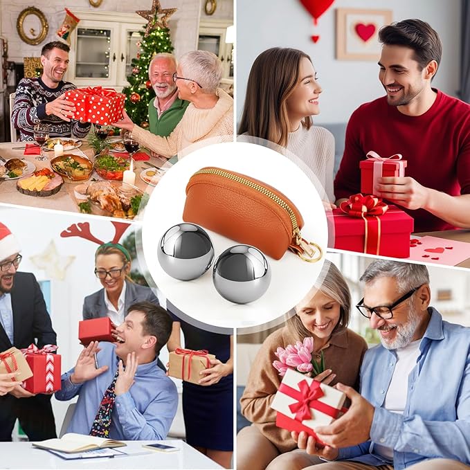 Baoding Balls:Traditional Chinese Balls for Hand Therapy, Hand Exerciser, Finger Exerciser, - for Relieving Office Stress / A Gift for Adults