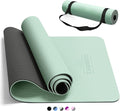 CAMBIVO Yoga Mat for Women Men Kids, 1/3 & 1/4 & 2/5 Inch Extra Thick Yoga Mat Non Slip, 72" x 24" TPE Yoga Mats, Workout Mat with Carrying Strap for Yoga, Pilates and Floor Exercises