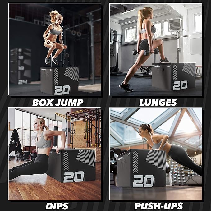 Philosophy Gym Soft Foam Plyometric Box - Jumping Plyo Box for Training and Conditioning
