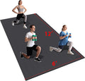 Extra Large Exercise Mat 6'x4'/7'x5'/6'x8'/6'x9'/6'x10'/6'x12'（7mm）, Gym Flooring for Home Gym,Thick Exercise Mats for Home Workout,Non-Slip,Extra Durable,High-Density Gym Mats for Jump Rope,Cardio