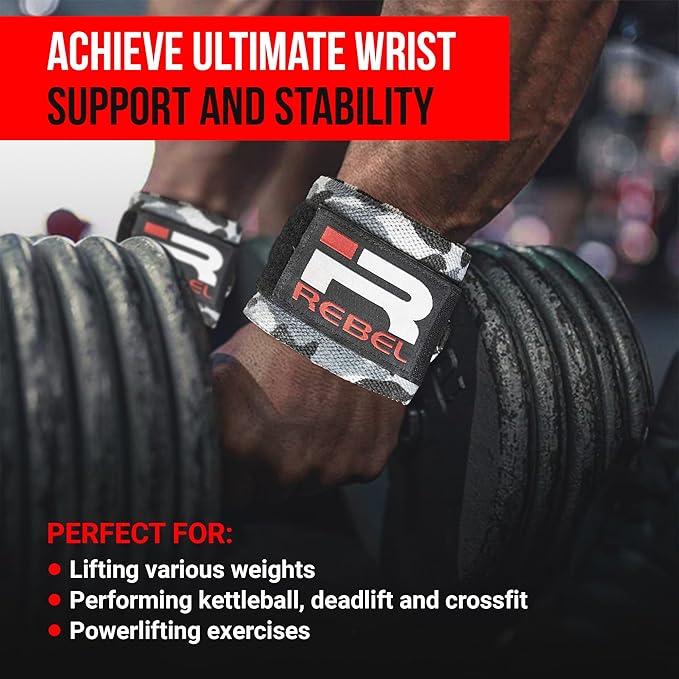 Iron Rebel Figure 8 Deadlift Straps - Heavy Duty Weightlifting Straps for Men & Women - Professional Strength Gym Wrist Straps for Powerlifting & Max Pulling (Pair)