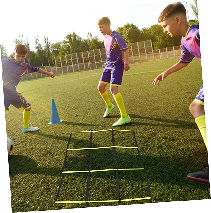 Lightweight Foldable Agility Ladder for Football and Soccer Speed Training Weather-Resistant Sports Ladder for Footwork Drills and Team Exercise