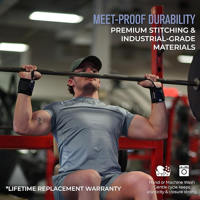 Rip Toned Wrist Wraps for Weightlifting – USPA & USAPL Approved 18" Wrist Straps for Powerlifting – Adjustable, Durable Gym Wraps with Thumb Loop – Quality Support for Men & Women