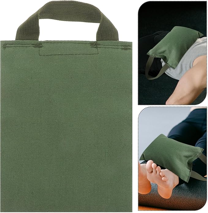 BESPORTBLE 2kg Sandbag with Handle Weights for Yoga and Fitness Training Canvas Empty Bag for Workouts and Exercise Sessions