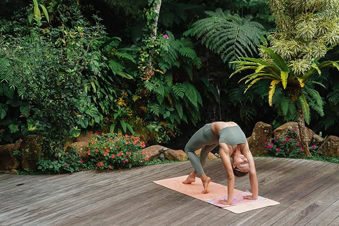 yogadesignlab | The Hand Towel | Premium Non Slip Hand Towel | Designed in Bali | Colorful Eco Printed + Quick Dry + Soft | Hot Yoga, Bikram, Ashtanga, Sport, Barre, Travel (Pearl)