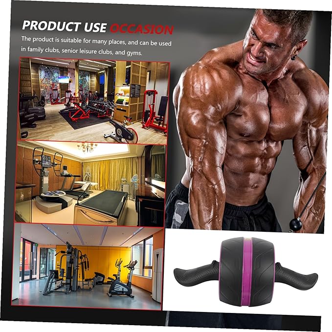 Portable Abs Ab Wheel Roller for Core Workout with Ergonomic Non-slip Handle Wide Fitness Wheel for Home Exercise Suitable for Men and Women Beginners and Advanced Users