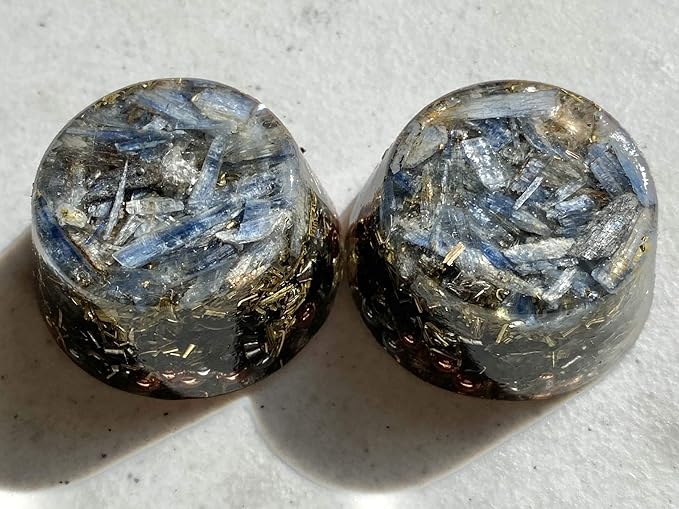 Blue Kyanite Orgone Generator Energy Accumulator 7.83Hz/432Hz/528Hz/Advance Harmonics Many Beautiful Ingredients! (Blue Kyanite)