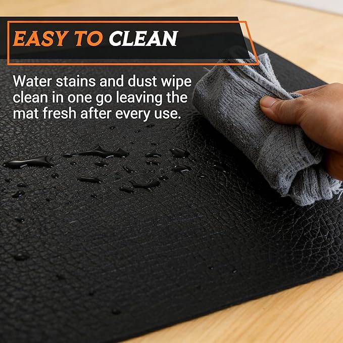 ZENY Large Exercise Equipment Mat 96"x38" - Heavy Duty Floor Protection for Treadmill, Bike & Elliptical, 6mm Thick Non-Slip Shock Absorbing Gym Mat (Black, 96''x38'', 4)