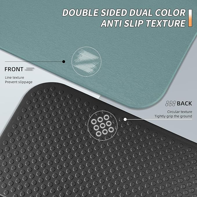 Foldable Fitness Yoga Mat | 2/5" (10MM) Extra Thick | SGS Certified Non-Slip TPE | 75x26" Extra Long-Wide | Portable & Easy Store | for Yoga, Pilates, Home Gym & Full-Body Workouts