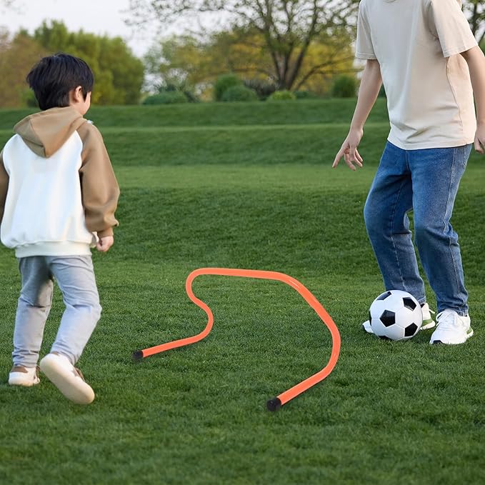 FAVOMOTO 2pcs Speed Hurdles 23cm Agility Training Equipment Wear-Resistant Plastic Football Basketball Running Training and Athletes