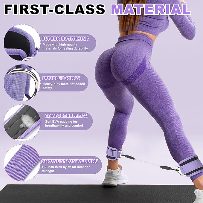 Pilates Ring Circle Set 18 Pcs Exercise Equipment Accessories for Women Workouts Pilates Ball Stretching Strap Magic Circle Yoga Ring Gym Back Bag Resistance Band Anti Slip Socks
