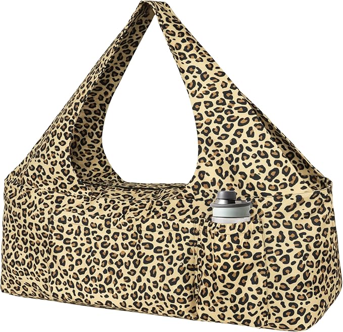 Yoga Mat Bag - Large Yoga Bag with Yoga Mat Strap, Zipper and Pockets - Yoga Bags and Carriers Fits All Your Stuff - Personalized Yoga Mat Bags for Women Fits Most Size Mats