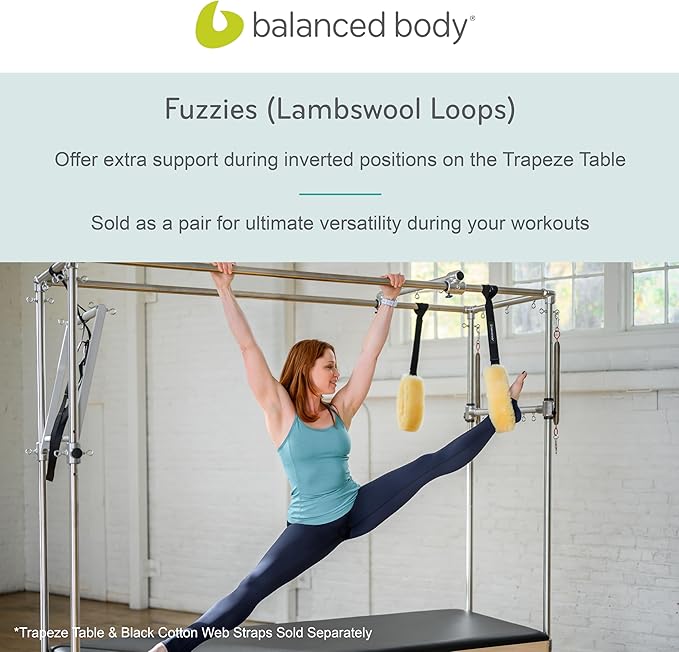 Balanced Body Fuzzies, Trapeze Table Loops, Pilates Gym Equipment and Exercise Equipment for Home Gym or Pilates Studio