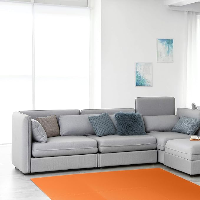 We Sell Mats 3/8" Thick Multipurpose EVA Foam Exercise Floor Mat, Interlocking Tiles, Anti-Fatigue for Home or Gym