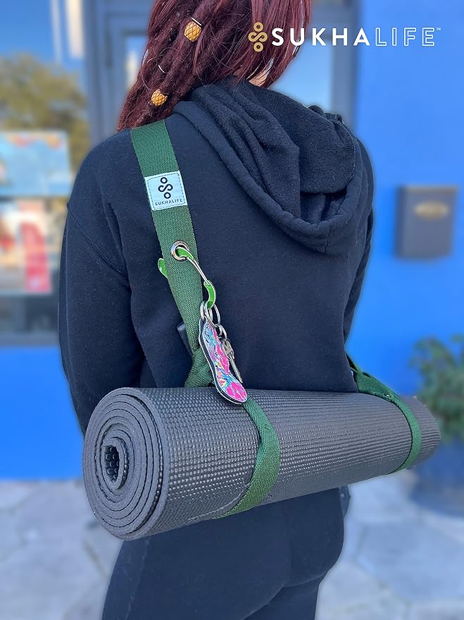 SukhaMat - Yoga Mat Carry Strap, Extra-Durable & Comfortable | Multi-Purpose Strap for Your Yoga Mat