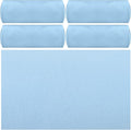 Breling 4 Pack 72" x 24" Hot Yoga Towel Non Slip Microfiber Mat Towel Sweat Absorbent Soft Pilates Mat Essentials for Hot Yoga Pilates Exercise(Blue)