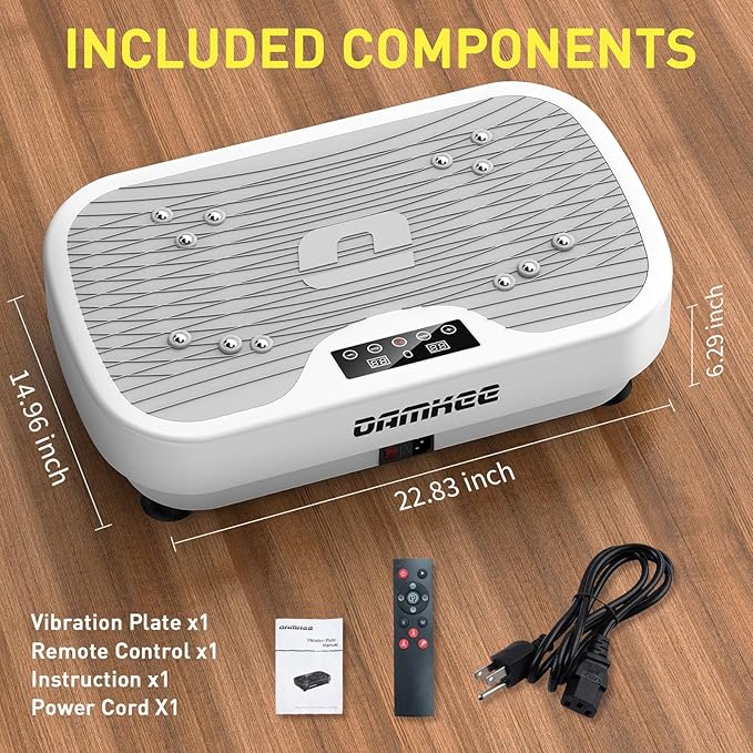 Vibrating Board Exercise Machine, Vibrating Platform for Lymphatic Drainage, 120 Speeds, Upgraded Vibrating Board for Weight Loss, Full Body Workout Equipment, Perfect for Home Fitness