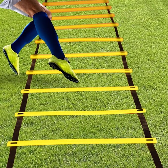Agility Ladder, Soccer Fitness Accessory, Adjustable Football Speed Training Equipment, Speed Ladder for Home Gym, Exercise