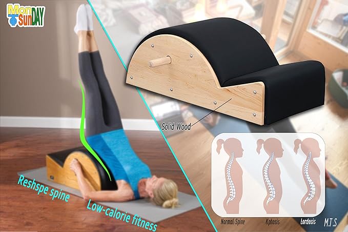 M.T.S (Monday to Sunday) Pilates Spine Corrector Arc Fitness Body Stretch Home Gym Yoga Small Muscle Group Exercise for Women Body Reshaping
