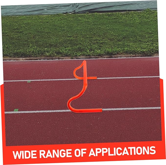 Agility Training Hurdles for Outdoor Football Flexibility Detachable Design Ultra-Stable Base Durable Orange Hurdles for Athletes Speed and Coordination