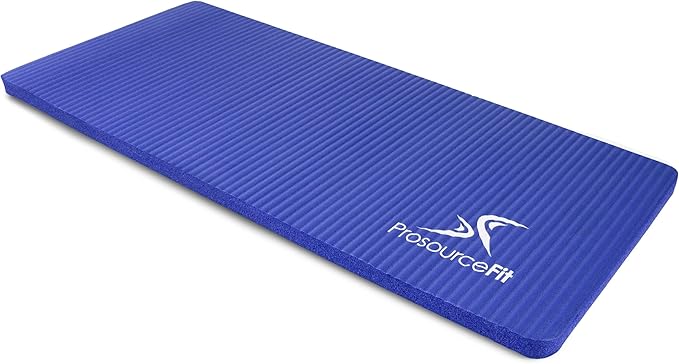 ProsourceFit Extra Thick Yoga Knee Pad and Elbow Cushion 15mm (5/8”) Fits Standard Mats for Pain Free Joints in Yoga, Pilates, Floor Workouts