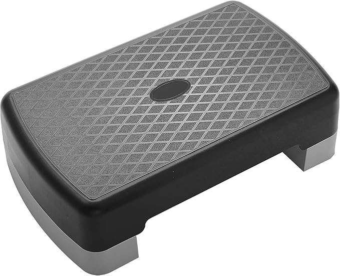 Fitvids Aerobic Step Platform Trainer with Adjustable 2-Level Risers, 400 Pound Weight Capacity – Non-Slip Exercise Stepper for Cardio, Strength, and Fitness Workouts, 18-Inch, Multiple Colors